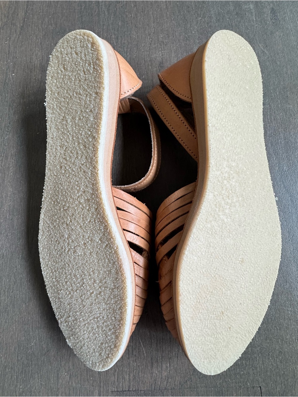 New No Box Womens Mexican Leather Huaraches Handmade Woven Sandals Size 8.5 - Picture 2 of 4